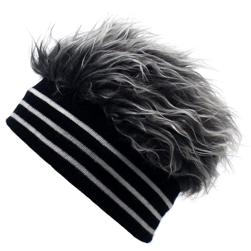 Bonnet  faux cheveux