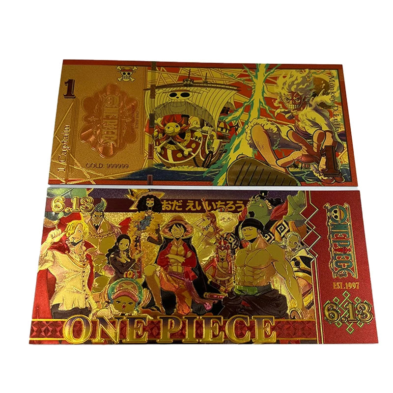 Cartes dorées One Piece