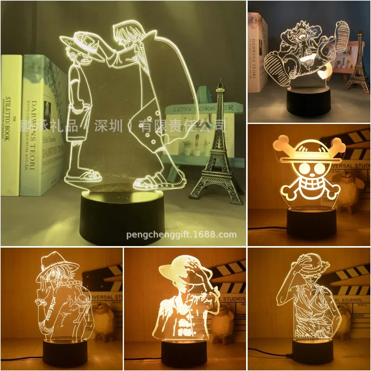 Figurine 3D lumineuse One Piece