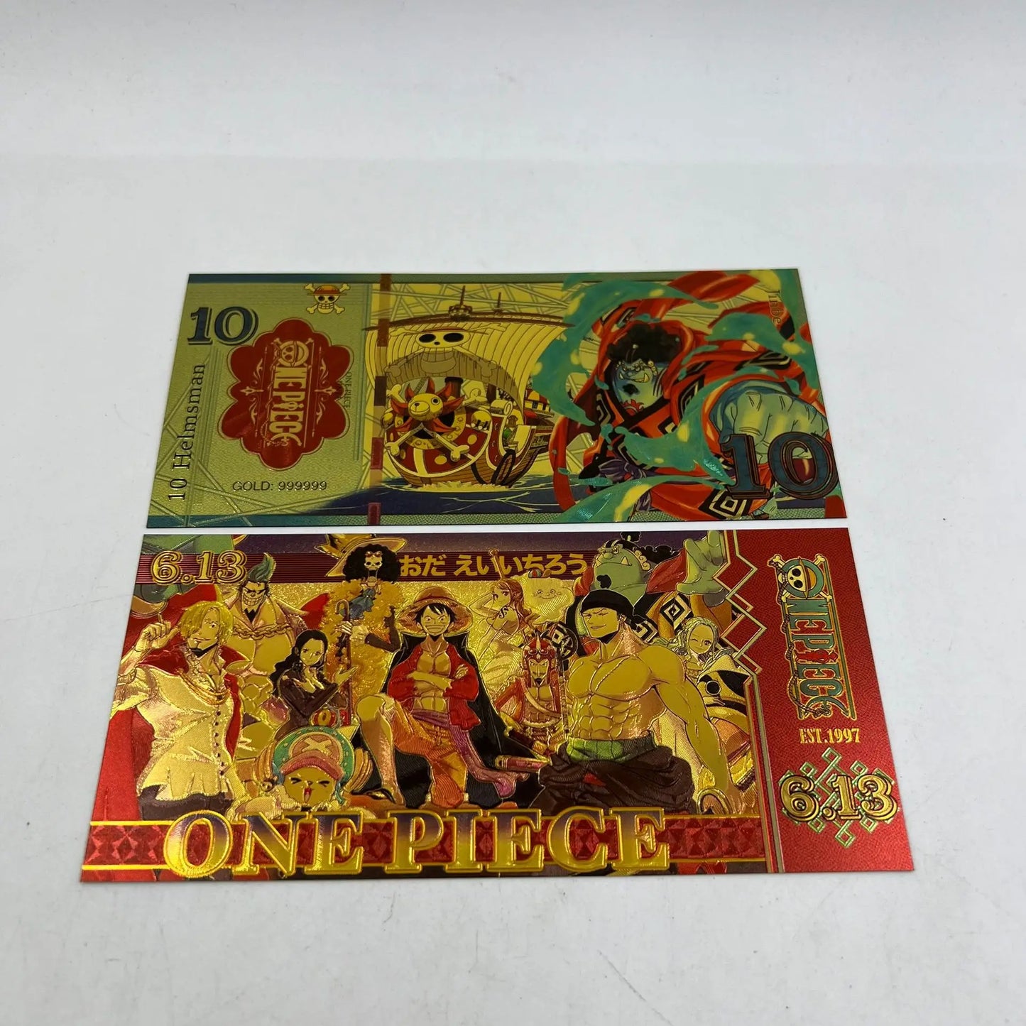 Cartes dorées One Piece