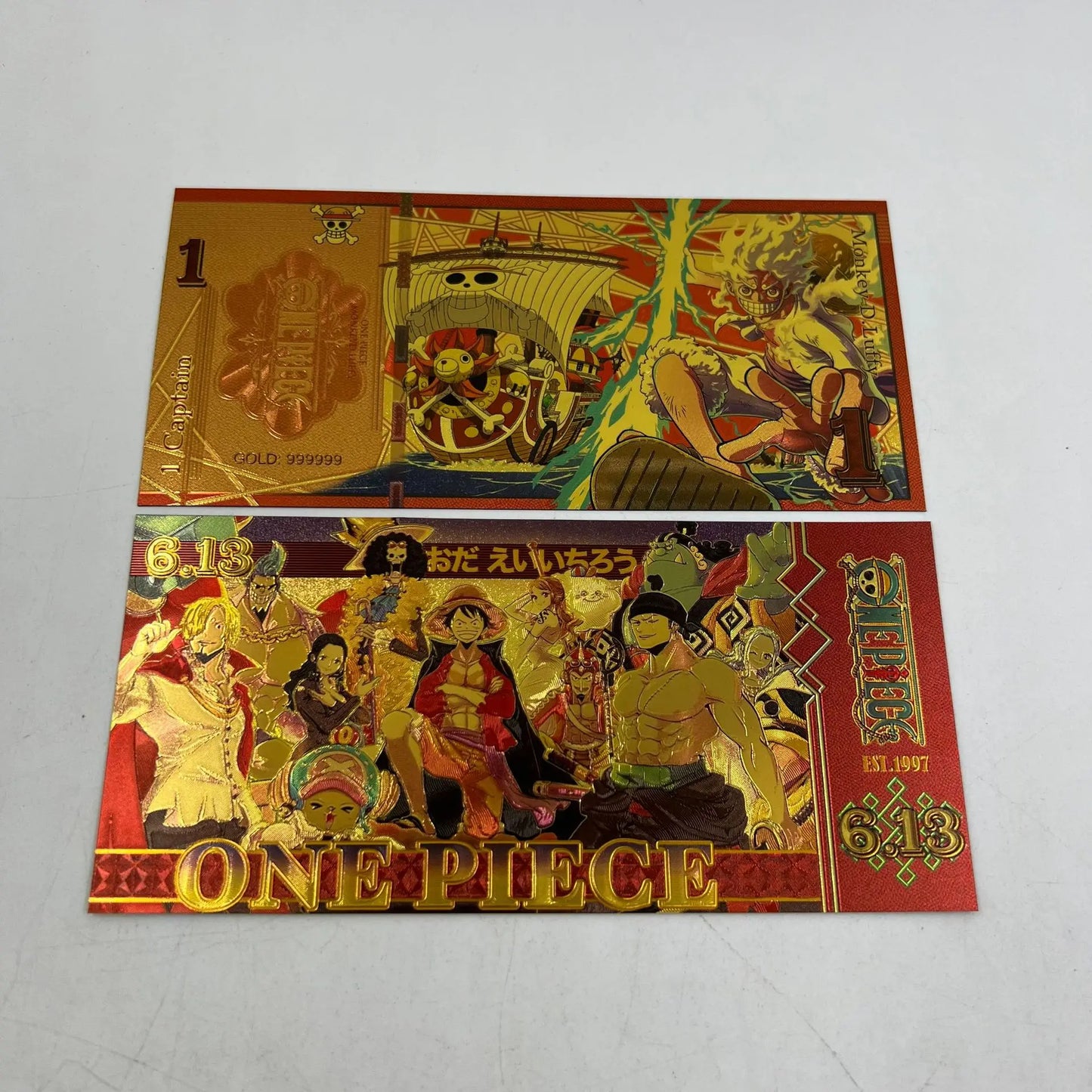 Cartes dorées One Piece