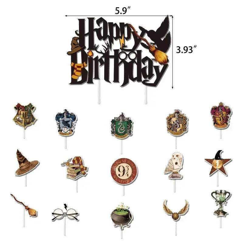 Décoration de fête d'anniversaire sur le thème Harry Potter