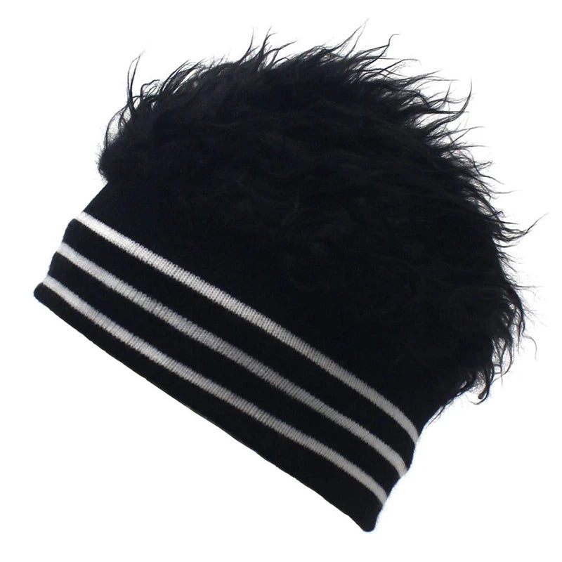 Bonnet  faux cheveux