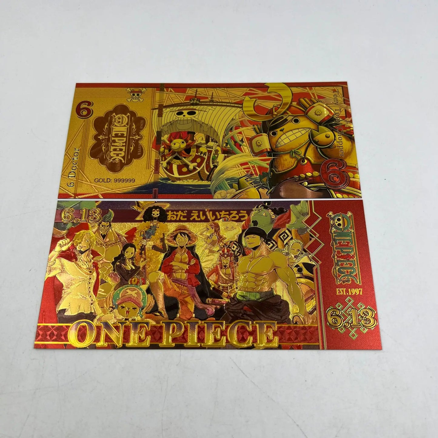 Cartes dorées One Piece