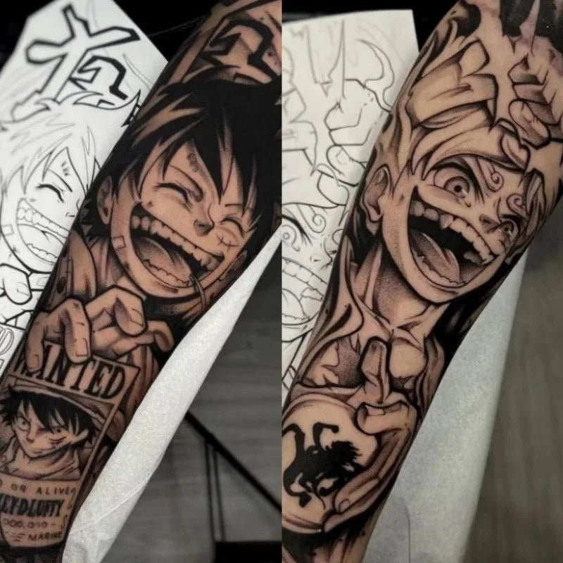 Autocollants de tatouage One Piece